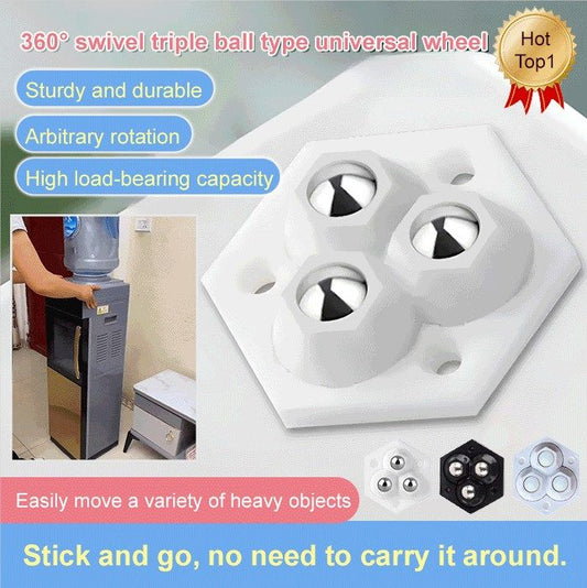 🔥New Hot Selling❤️🔥 360° Rotating Three-ball Casters 4pcs/pack