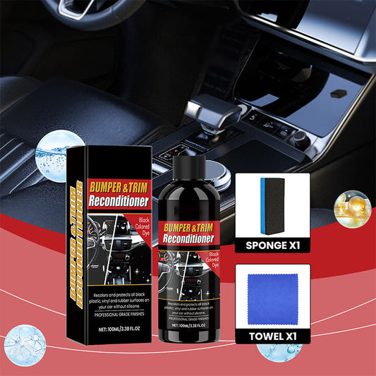 ⏳Time-limited Special⌛Car Black Plastic Interior Restorer