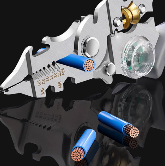 10-in-1 Multi-Functional Wire Stripper Scissors With Electrical Test