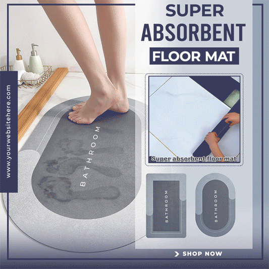 Christmas Hot Sale -Super Absorbent Floor Mat (Buy 2 Save 10%)