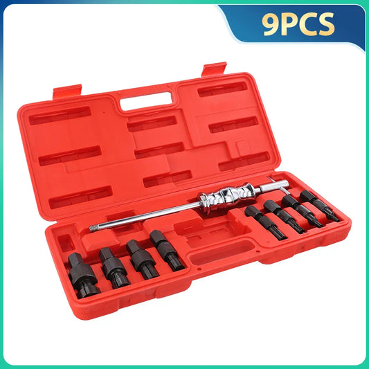 9pcs Disassembly Tools Auto Repairing Tool 8-32mm Blind Hole Inner Bearing Puller Set Remover Slide Hammer Internal Kit
