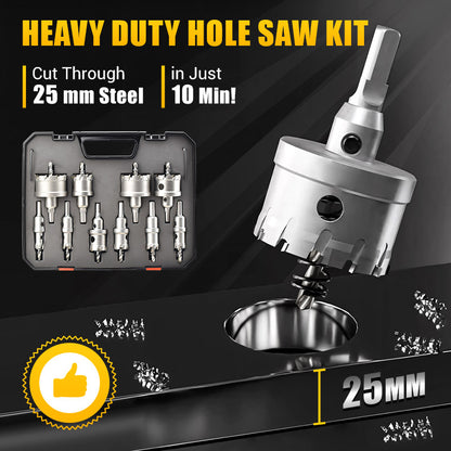 Carbide-Tipped Hole Cutter for Metal