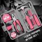 🔥Hot Sale🔥Portable 24-Piece Household Tool Kit – Storage Case Included, Hammer, Screwdriver, Pliers, Tape Measure & Bits for DIY Home Repairs