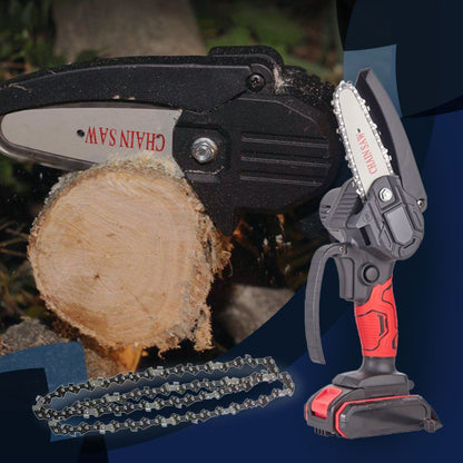 Cordless 4-inch Mini Chainsaw with Battery