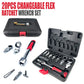 20-piece removable movable head ratchet wrench set（50%OFF）