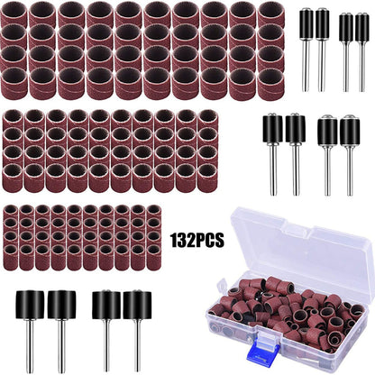 132PCS Sanding Drum Set with Mandrels