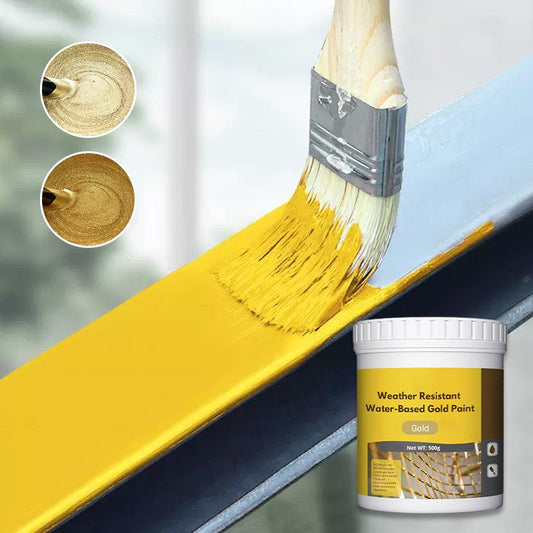 ⏳Limited-time 50% off⏰Weather Resistant Water-based Gold Paint💛