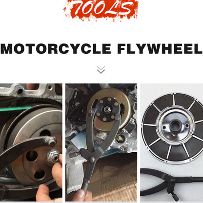 Multi-Functional Y-Shaped Motorcycle Flywheel Wrench