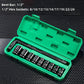 10pcs 1/2" Impact Socket Set with Storage Box