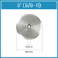 3" 4" 5" Aluminum Backer Pads with Thread for Sanding Polishing