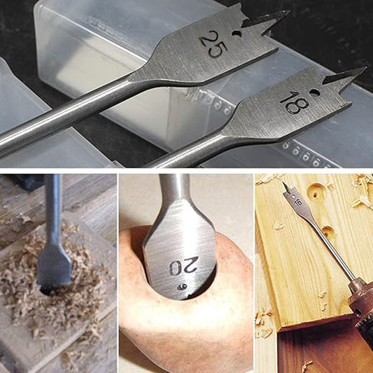 🔥6pcs Versatile Wood Spade Drill Bit Set
