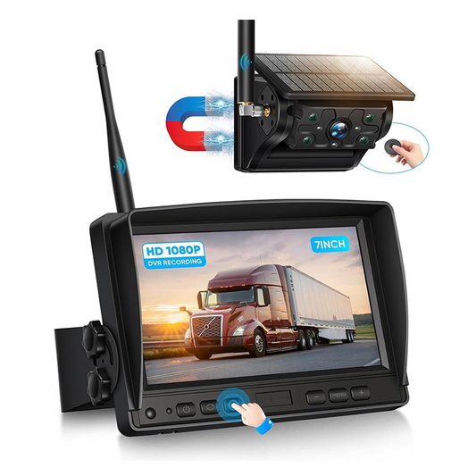 7-Inch Solar-Powered Wireless Magnetic Camera
