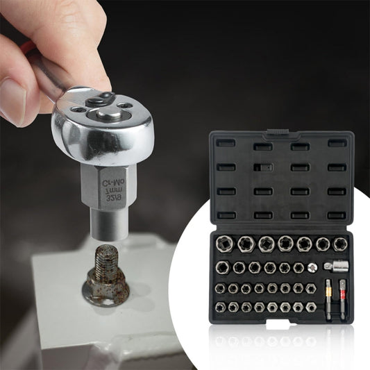 33-Piece Nut Extractor Socket Set