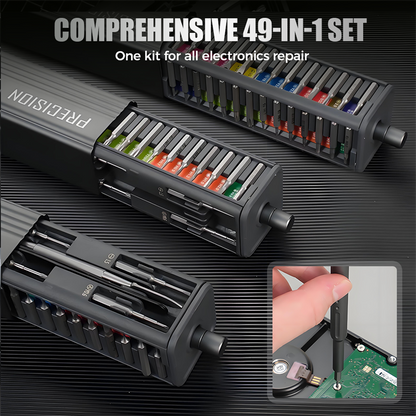 🛠️ 49-in-1 Pro Screwdriver Set: Conquer 99% of screws worldwide! 🚀 Your all-in-one solution for electronics, appliances, and DIY projects. 🎄 Christmas SALE 50% OFF - Limited offer! - Magnetic | Anti-slip | Portable