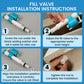 📢📢 50   %  OFF  !! ✨Universal Toilet Fill Valve with Adjustable Height