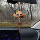 Cowboy Hat & Cross Car Charm