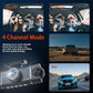 🏆50% Off🔥🚗4-Channel HD Dashcam with Front Interior Rear Recording