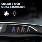 Solar-Powered Finger Heart Car Window Light
