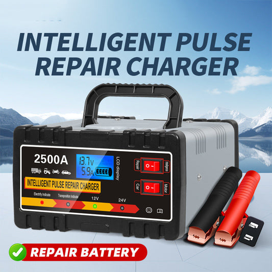 ⏰Smart Car Battery Charger with Pulse Repair