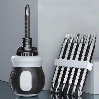 Compact Ratcheting Screwdriver Set
