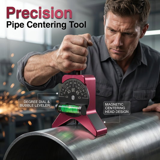 🔧 LIMITED-TIME 50% OFF! ✨ Magnetic Pipe Centering Tool – Y-Shaped, Hands-Free, Built-in Level 📏