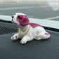 ⏳Time-Limited Special⏰Cute Dog Bobblehead – Nods Along Every Turn – 10 Breeds, Soft Plush, Gold Chain – Brings Smiles to Every Drive 🚗