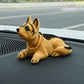 ⏳Time-Limited Special⏰Cute Dog Bobblehead – Nods Along Every Turn – 10 Breeds, Soft Plush, Gold Chain – Brings Smiles to Every Drive 🚗