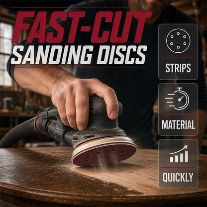 ⏳🔥LIMITED-TIME 50% OFF! ⏰Aluminum Oxide Round Sanding Discs