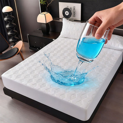 ⏳Time-Limited Special⏰ Waterproof Mattress Protector – Quilted, Breathable & Easy-Clean – Silent Protection & Secure Elastic Fit ✨