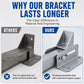 Heavy-Duty Tricycle Cargo Bed Extension Bracket