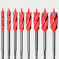 8PCS 4-Flute Auger Drill Bit Set for Woodworking
