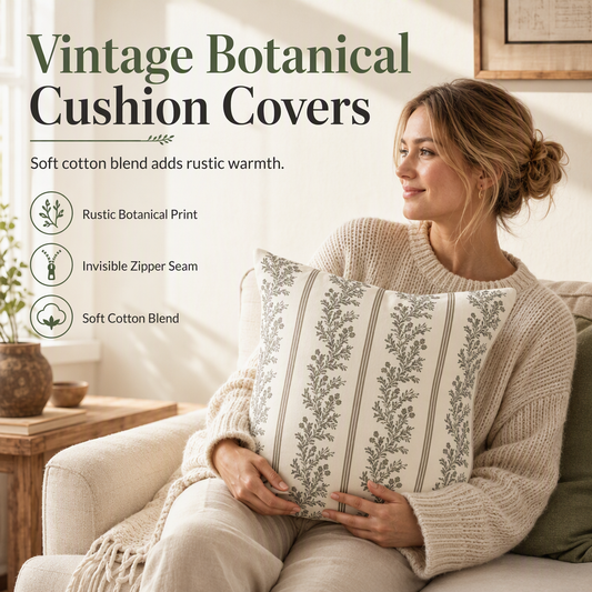 Printed Removable Throw Pillowcase