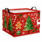 Large Foldable Christmas Storage Basket Square Laundry Hamper and Organizer Bin