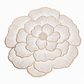 ⏳Limited-time 50% off⏰Nordic Style Metallic Peony Flower PVC Placemat | Heat Resistant Non Slip Waterproof Dining Table Mat🍽️💛🌹