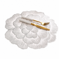 ⏳Limited-time 50% off⏰Nordic Style Metallic Peony Flower PVC Placemat | Heat Resistant Non Slip Waterproof Dining Table Mat🍽️💛🌹