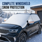 Thickened Magnetic Car Windshield Snow Cover Winter Front Windshield Half Cover for Sedans and SUVs