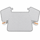 Thickened Magnetic Car Windshield Snow Cover Winter Front Windshield Half Cover for Sedans and SUVs