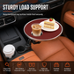 Multifunctional 360 Degree Rotating Car Cup Holder and Food Tray Table Non Slip Wear Resistant Extended Vehicle Dining Tray