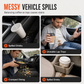 Multifunctional 360 Degree Rotating Car Cup Holder and Food Tray Table Non Slip Wear Resistant Extended Vehicle Dining Tray
