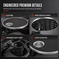 Multifunctional 360 Degree Rotating Car Cup Holder and Food Tray Table Non Slip Wear Resistant Extended Vehicle Dining Tray