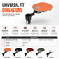 Multifunctional 360 Degree Rotating Car Cup Holder and Food Tray Table Non Slip Wear Resistant Extended Vehicle Dining Tray