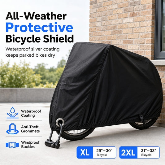 🔥 50% OFF | Waterproof Bike Cover for 1–2 Bikes – Windproof Outdoor Protection 🚲