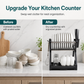 🍽️ LIMITED-TIME 50% OFF! ⚡ Multi-Layer Steel Dish Drying Rack – Vertical Storage, Drip Tray, Tool-Free Install ✨