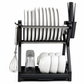🍽️ LIMITED-TIME 50% OFF! ⚡ Multi-Layer Steel Dish Drying Rack – Vertical Storage, Drip Tray, Tool-Free Install ✨