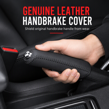 🚗 LIMITED-TIME 50% OFF! ✋ Universal Car Handbrake Protective Cover Sleeve – PU Leather, Anti-Slip, Interior Upgrade ✨