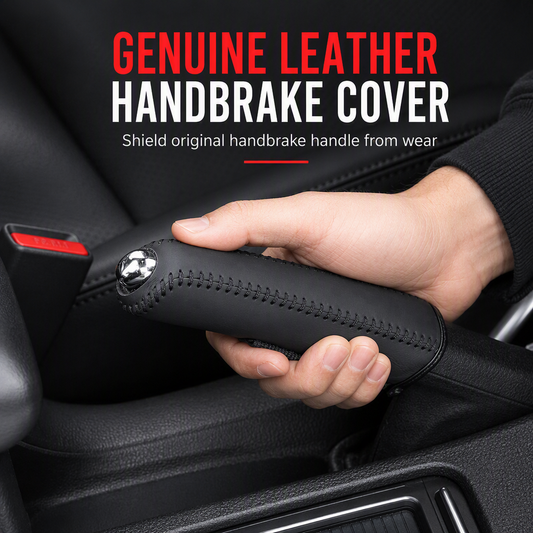 🚗 LIMITED-TIME 50% OFF! ✋ Universal Car Handbrake Protective Cover Sleeve – PU Leather, Anti-Slip, Interior Upgrade ✨