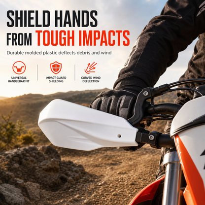 Universal Plastic Handlebar Handguards Mud Guard Protector for Off Road Motorcycle Dirt Bike ATV Quad