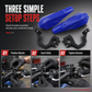 Universal Plastic Handlebar Handguards Mud Guard Protector for Off Road Motorcycle Dirt Bike ATV Quad