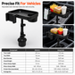 3 in 1 Multifunctional Car Cup Holder Phone Mount with Tray and Storage Organizer