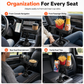 3 in 1 Multifunctional Car Cup Holder Phone Mount with Tray and Storage Organizer